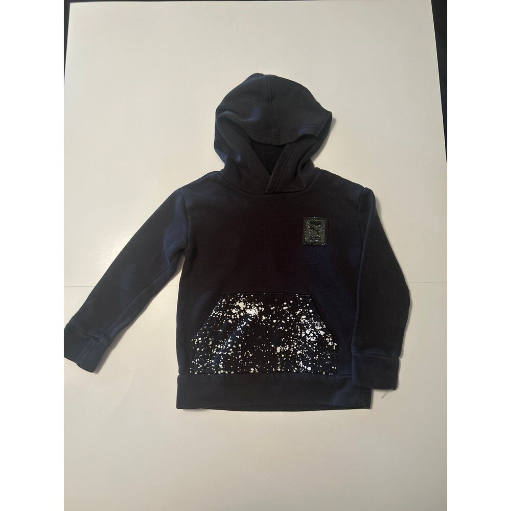 Puma Boys Navy Blue Sparkle Sequin Hoodie - Size Small (6-7)